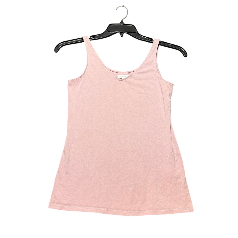J.Jill Perfect Reversible Tank Women S Pink Cotton Blend Sleeveless V-Neck
